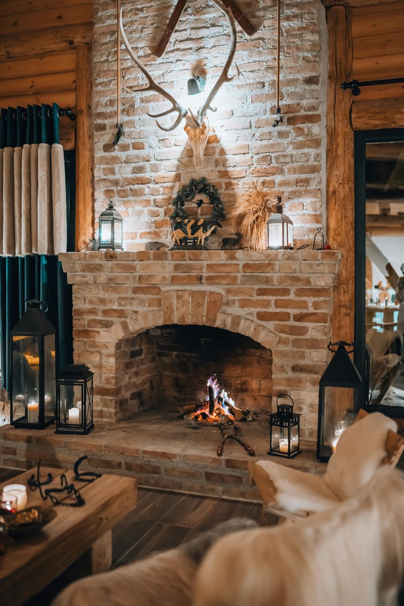16 Fireplace Tools And Decor Ideas That May Instantly Upgrade Your Living Room - Decor Hint Rustic Wooden Beam Mantel Shelf