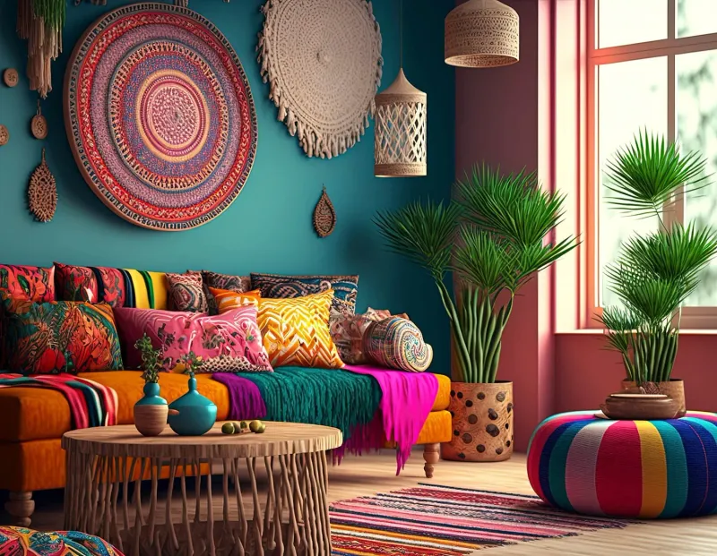 How Dopamine Decor Trend Is Transforming Homes From California To Texas - Decor Hint Textural Variety Enhances Comfort