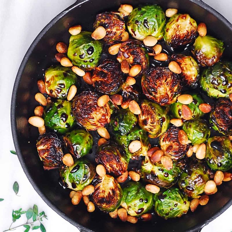 Must-Try Thanksgiving Dishes In Georgia With That Comforting Southern Touch - Decor Hint Roasted Brussels Sprouts with Balsamic Glaze