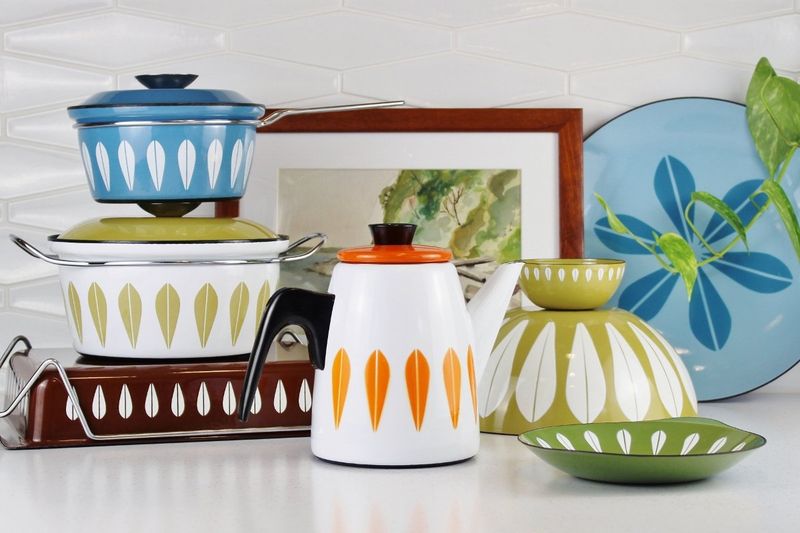 Mid-Century Enamel Kitchenware