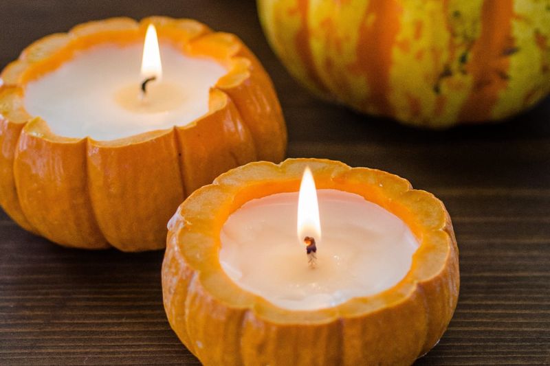 Mini Pumpkin Candle Holders