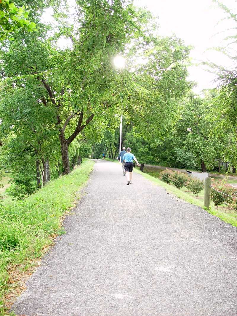 Midland Valley Railroad Trail in Tulsa