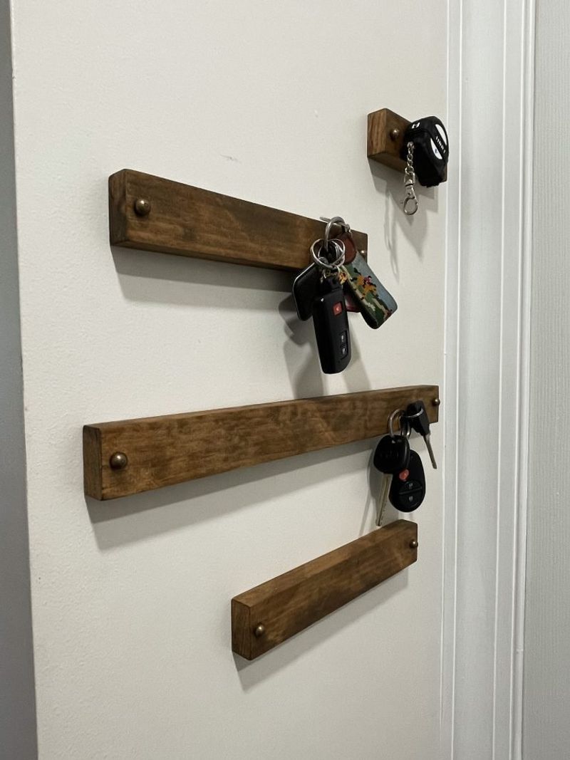 12 Small Entryway Projects You Can Totally DIY - Decor Hint Magnetic Key Holder Board