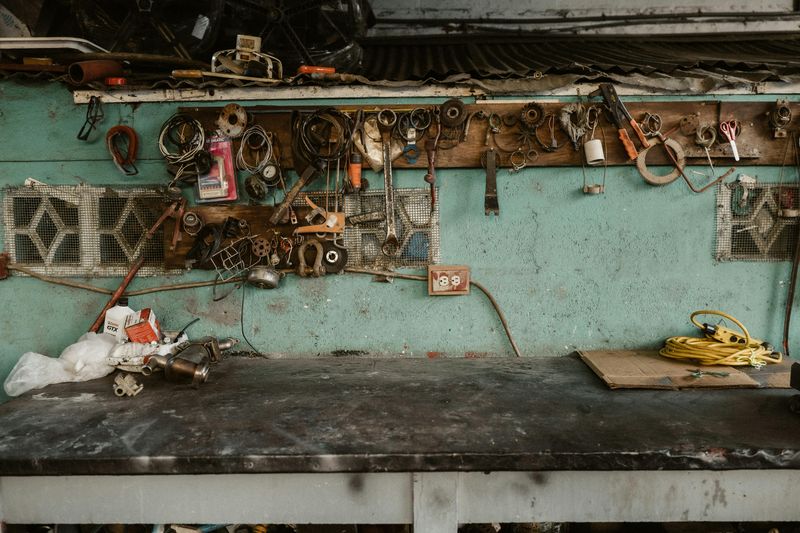 Wall-Mounted Folding Workbenches