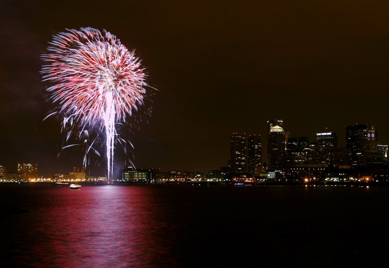 Boston Harbor's Midnight Blast