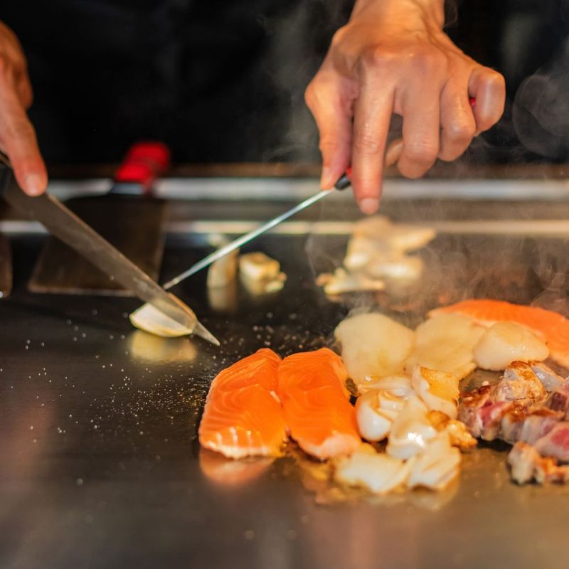 Live Hibachi Grill Station