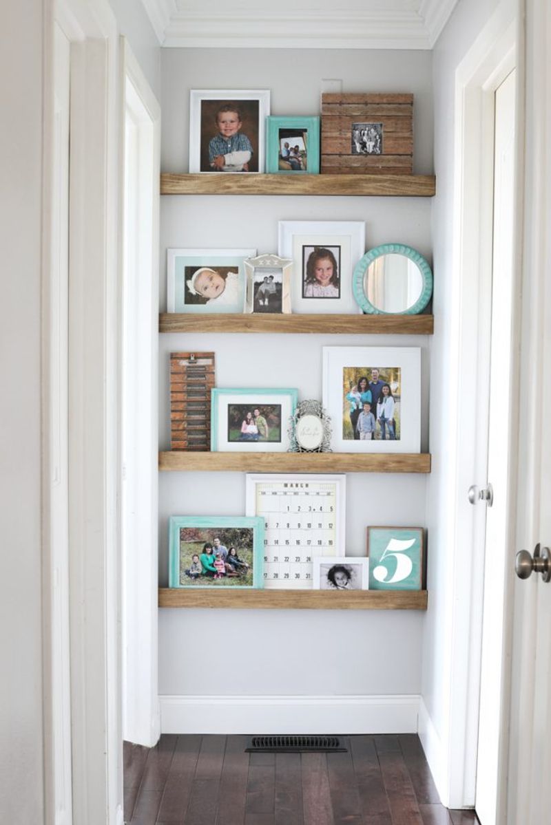 12 Small Entryway Projects You Can Totally DIY - Decor Hint Floating Shelves