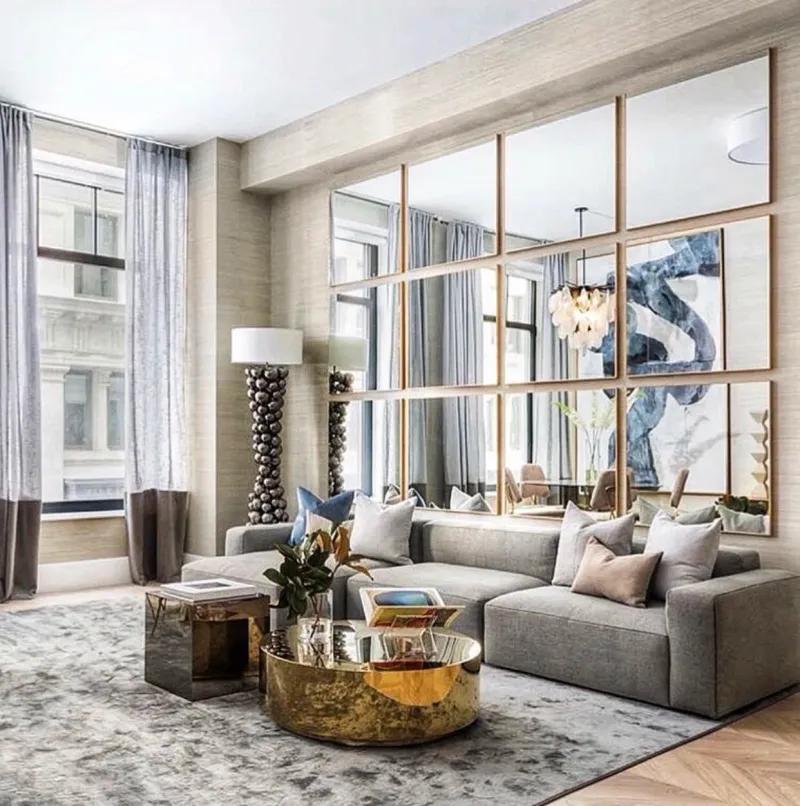 Wall-to-Wall Mirrored Walls