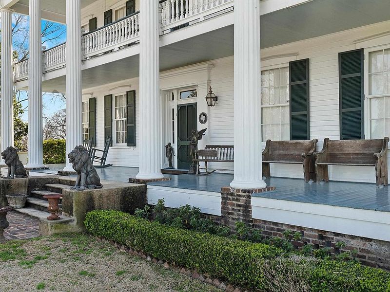 Inside The 1856 Texas Mansion With 100 Acres And Breathtaking Surroundings - Decor Hint Wrap-Around Front Porch