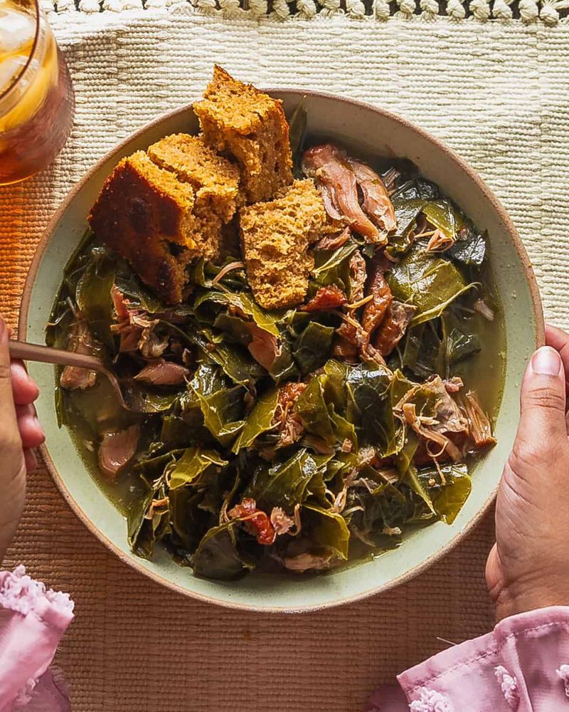 Must-Try Thanksgiving Dishes In Georgia With That Comforting Southern Touch - Decor Hint Collard Greens with Smoked Turkey