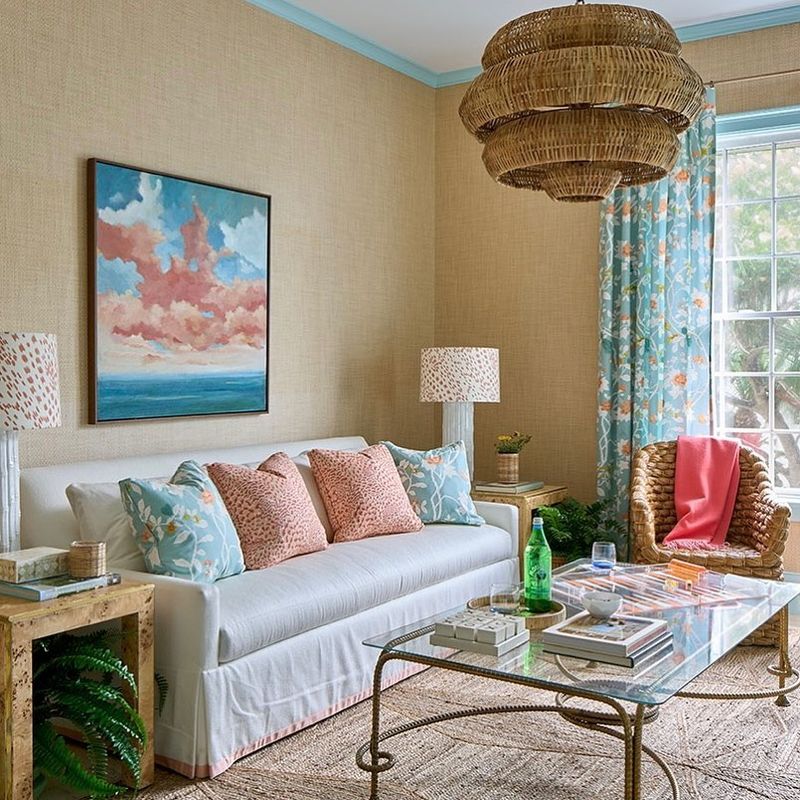 Coral And Teal Coastal Retreat