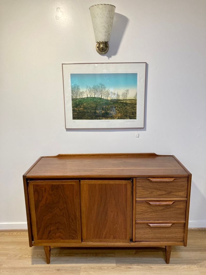 Mid-Century Walnut Credenzas