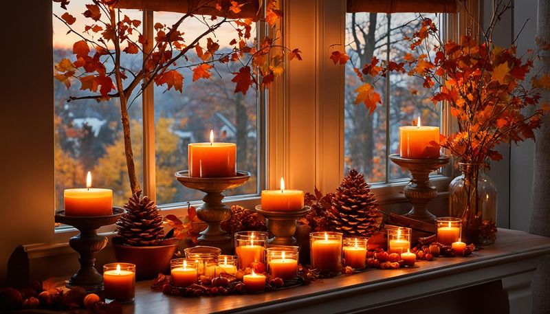 Candlelit Ambiance Creates Cozy Vibes