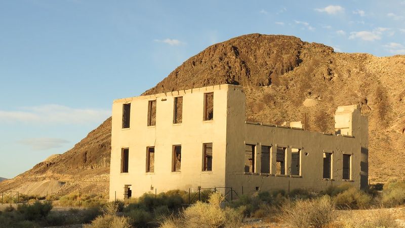 Abandoned Nevada Ruins Of A Wild West Boomtown - Decor Hint Where Children Once Learned