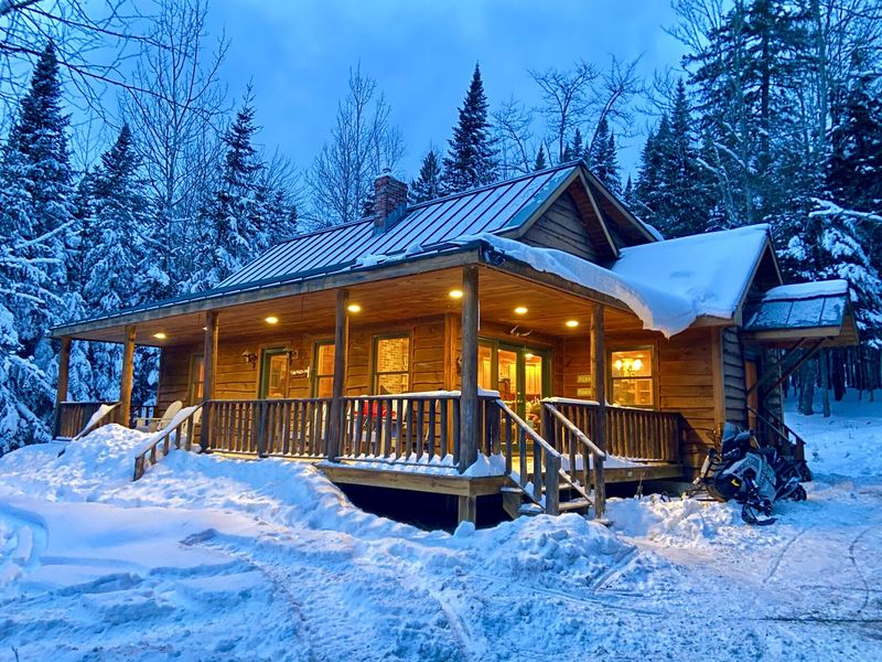 Winter Camping Or Cabin Stay
