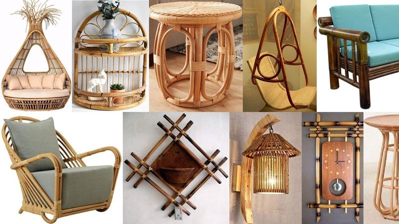 Bamboo And Faux Bamboo Pieces