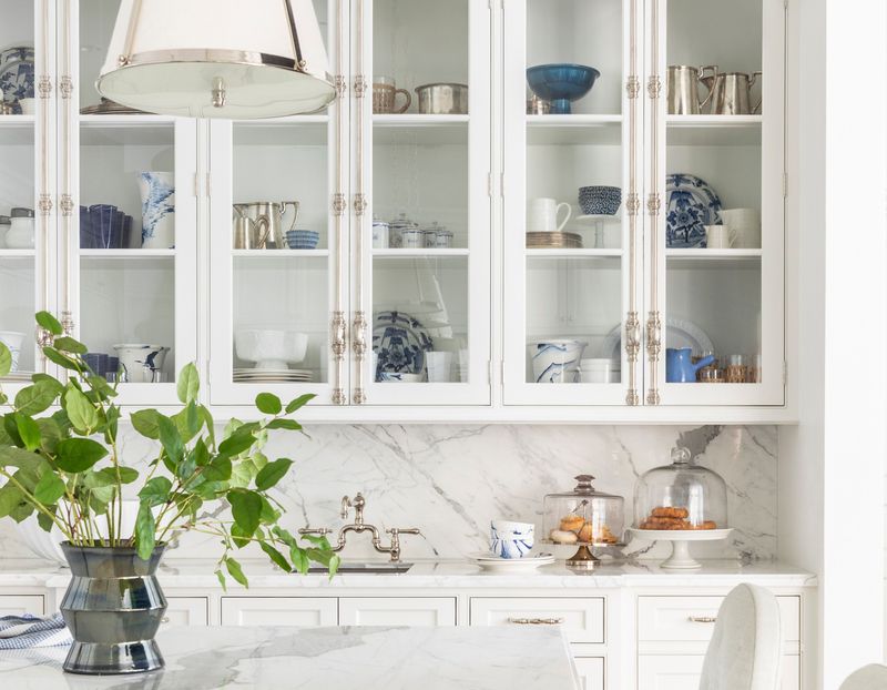 California Homeowners Embrace These Vintage Kitchen Trends In 2026 - Decor Hint Glass-Front Cabinet Doors