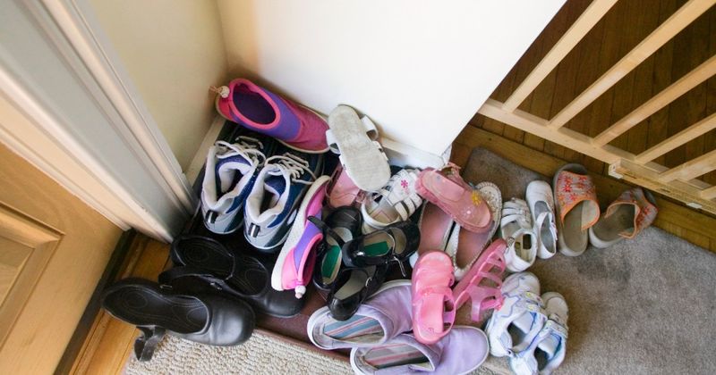 Shoes Scattered At The Door