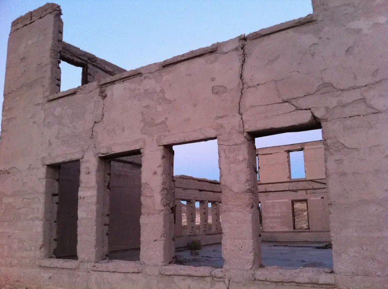 Abandoned Nevada Ruins Of A Wild West Boomtown - Decor Hint The Small But Sturdy Jail