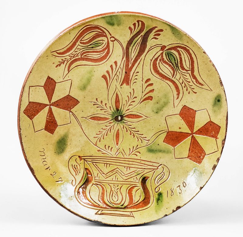 10 Antique Styles Pennsylvania Collectors Are Racing To Buy By The End Of 2025 - Decor Hint Redware Pottery with Sgraffito Decoration