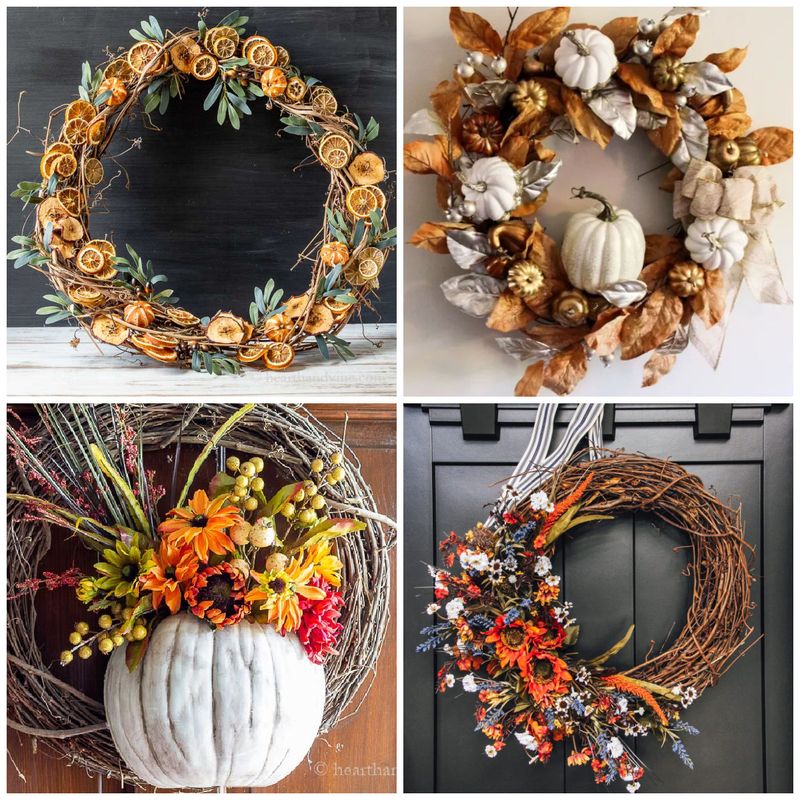 Tennessee's Take On Warm, Rustic Thanksgiving Decorating - Decor Hint Fall-Themed Wreaths