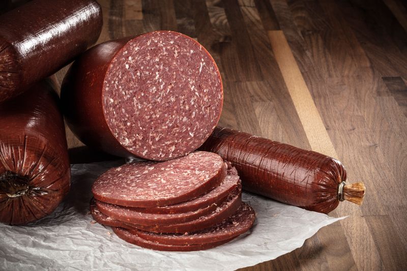 Lebanon Bologna As An Evening Snack