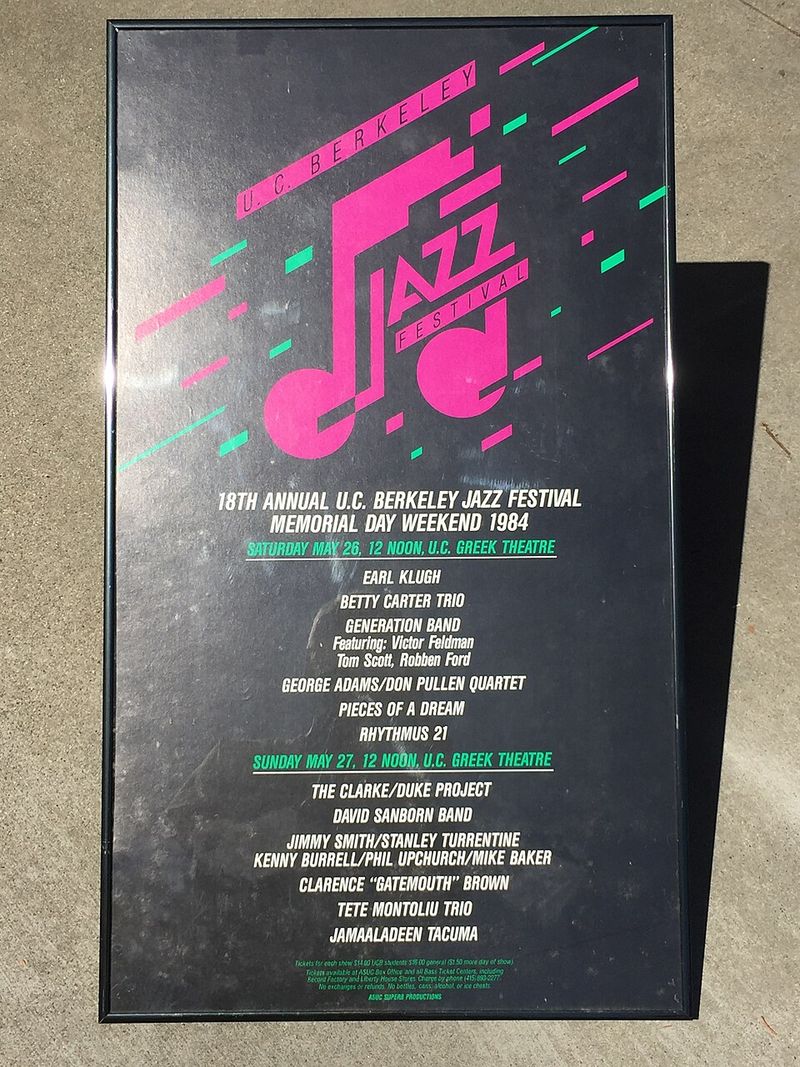 Printed Jazz Festival Posters From The 1980s-90s
