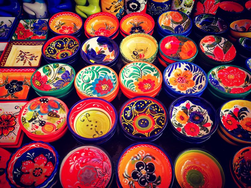 Hand-Painted Nevada Pottery Bowls