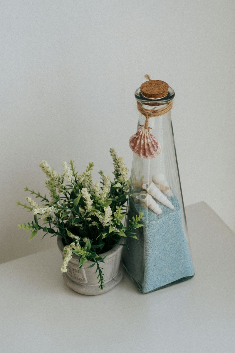 Seashell Centerpieces In Clear Vases