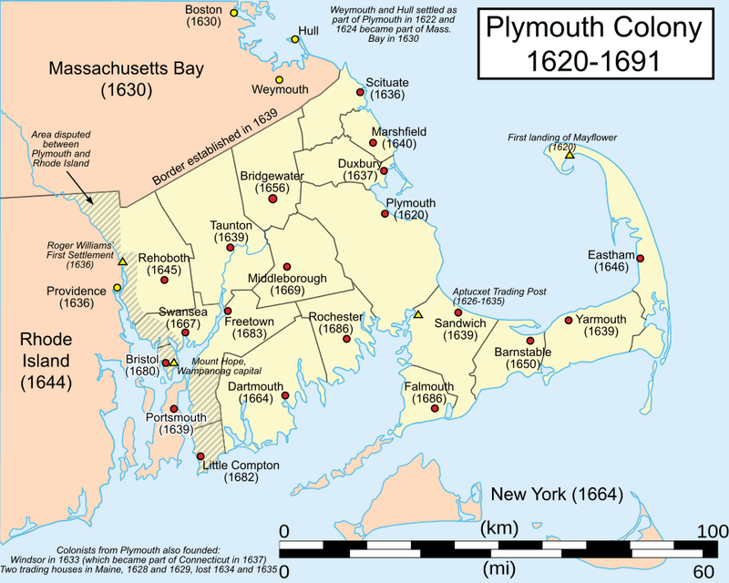 Plymouth Colony Maps And Early Town Plans