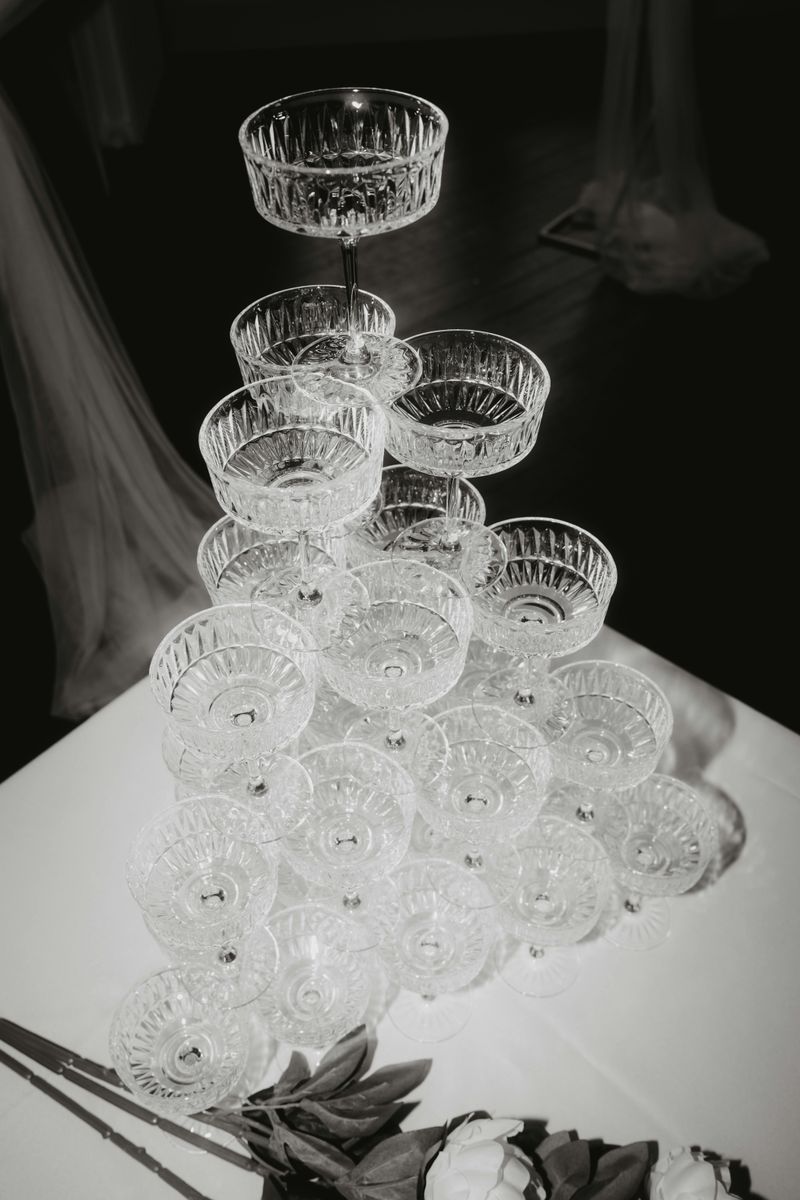 Champagne Tower Centerpiece Glamour