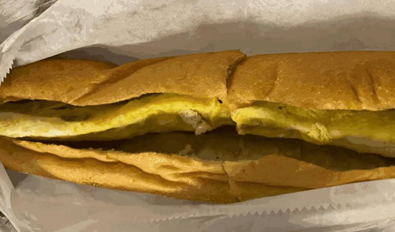 Pepper And Egg Sandwich