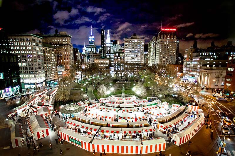 Columbus Circle Holiday Market Is One Of NYC's Most Magical Seasonal Events - Decor Hint Nearby Markets Extend Your Holiday Shopping Adventure