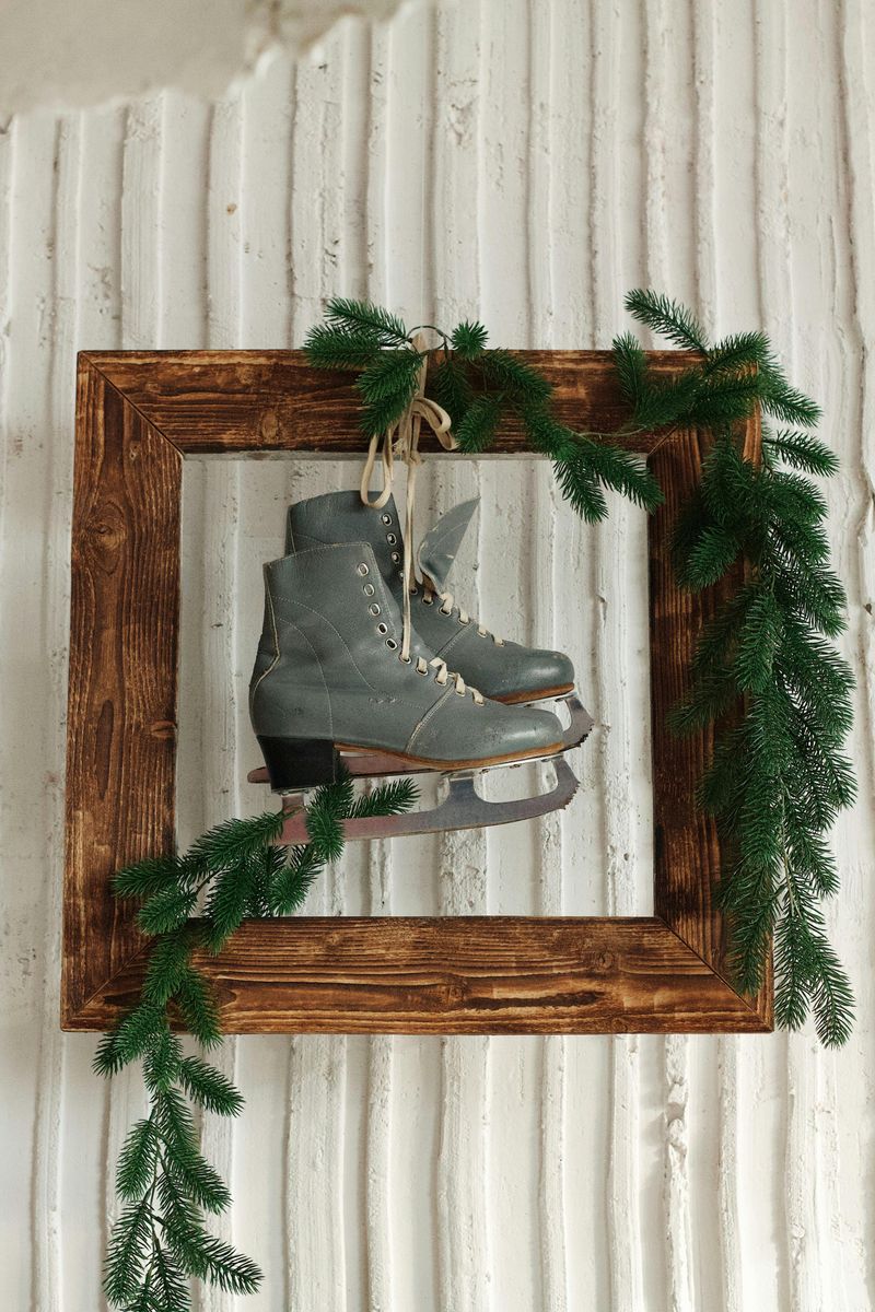 17 Porch Décor Tips That Bring Big Warmth To Colorado Homes In Winter - Decor Hint Vintage Ice Skates As Quirky Decor