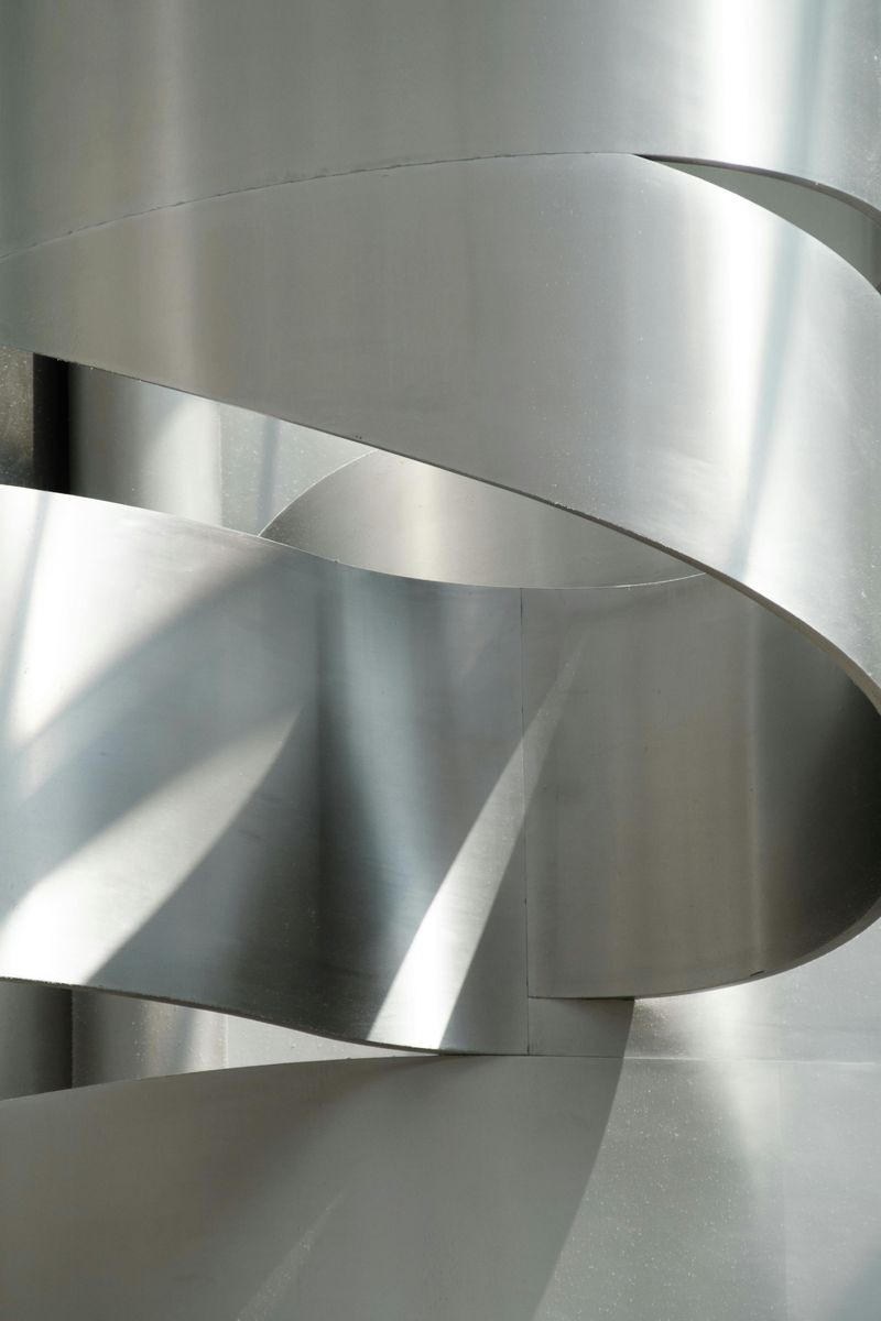 Metallic Accents Enhance Geometric Elements