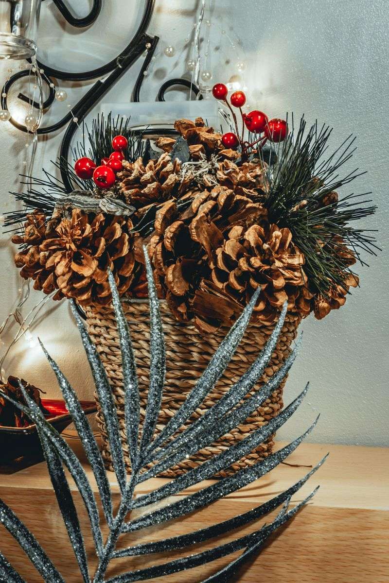 17 Porch Décor Tips That Bring Big Warmth To Colorado Homes In Winter - Decor Hint Pinecone And Berry Arrangements