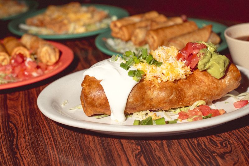 Chimichangas With Red Chile Sauce