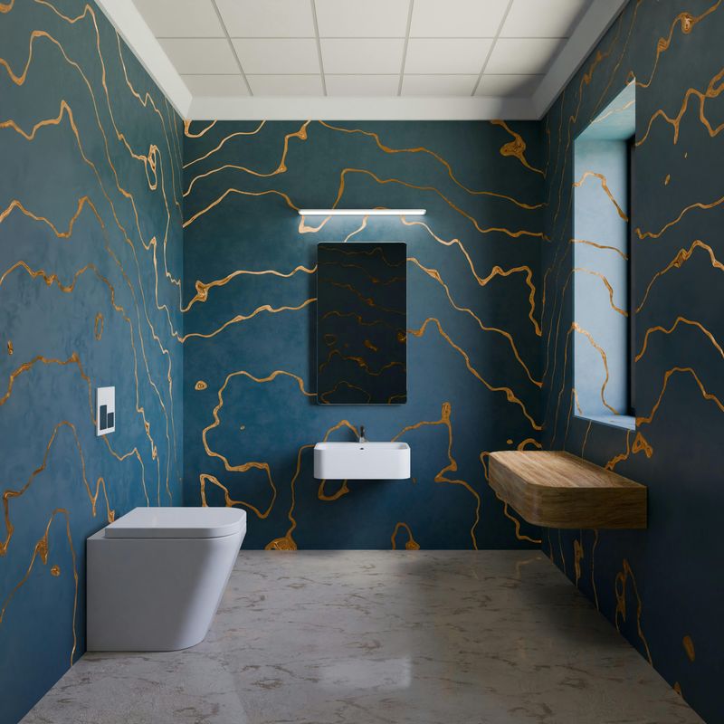 Homeowners In Louisiana Wish They Skipped These Bathroom Updates - Decor Hint Bold Statement Wallpaper