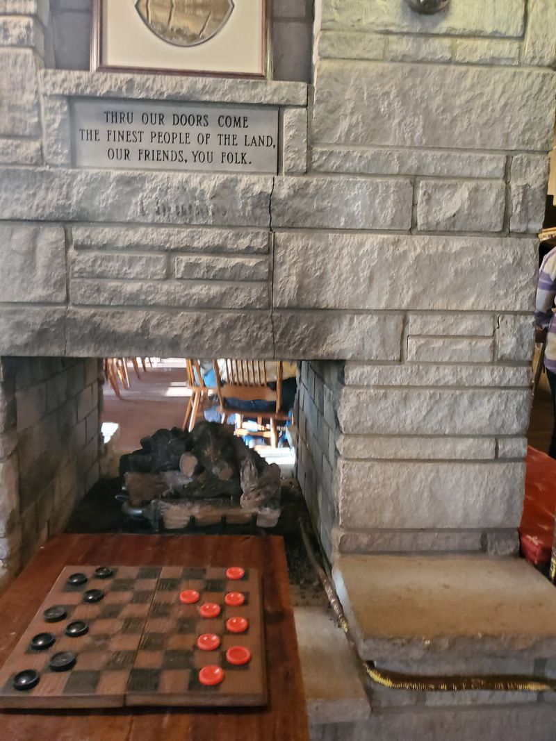 The Indiana Small-Town Diner Serving Fried Fish So Good Locals Call It The State's Best-Kept Secret - Decor Hint Cozy Stone Fireplace Inside