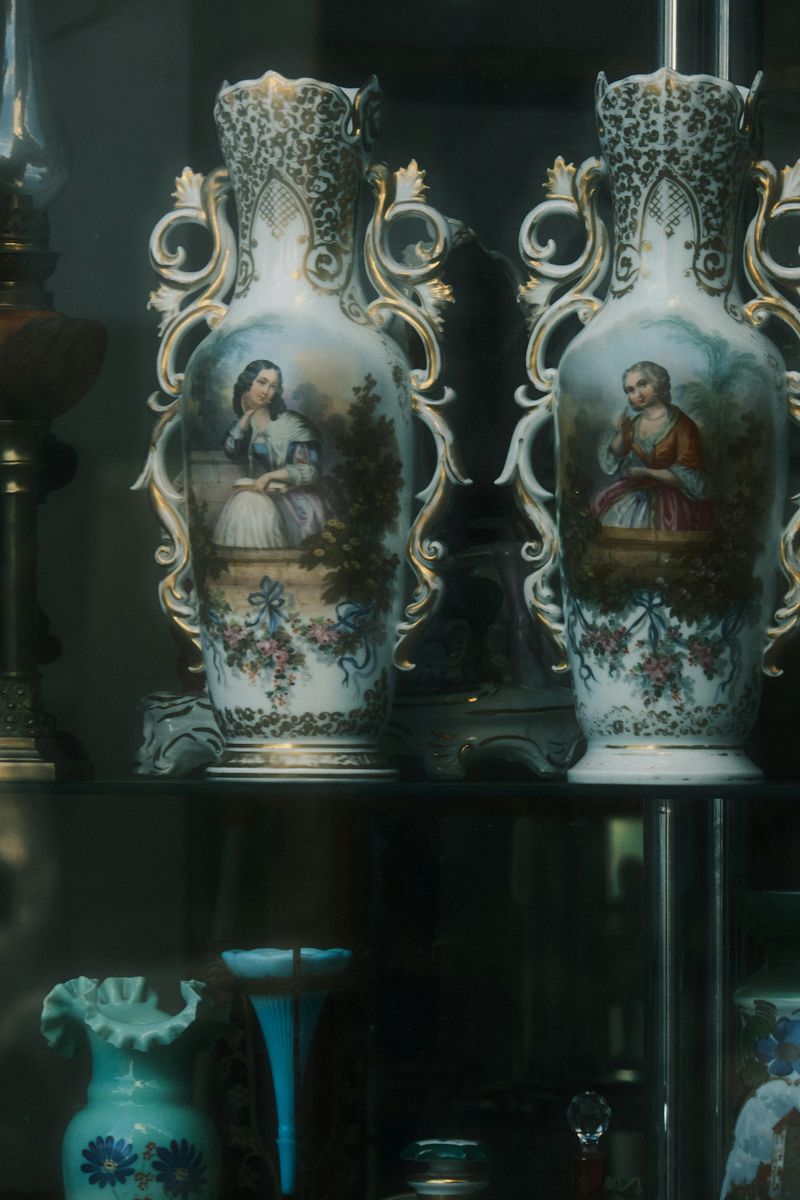 Hand-Painted Porcelain Vases