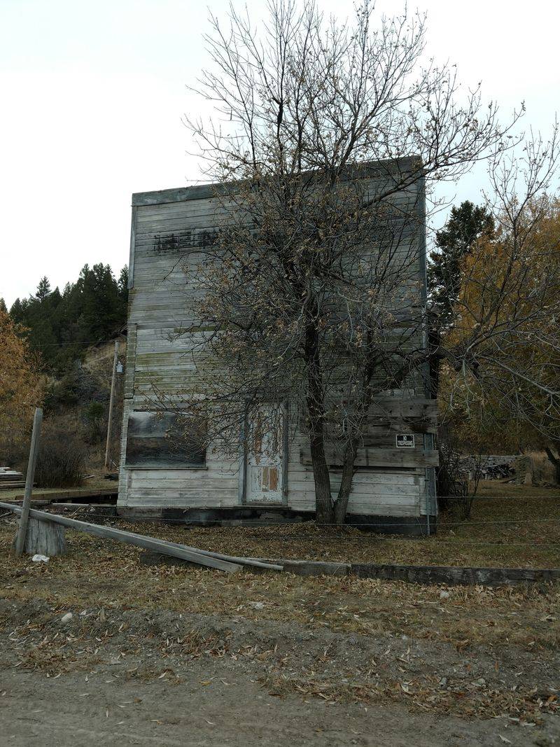 Weathered Wooden Buildings Still Stand