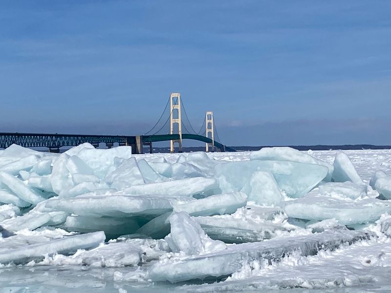 These Michigan Roads Are Creepy Year-Round But In Winter They're Something Else - Decor Hint Mackinac Bridge
