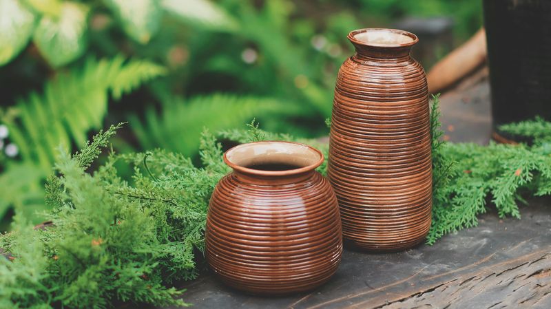 Redware Pottery With Sgraffito Decoration