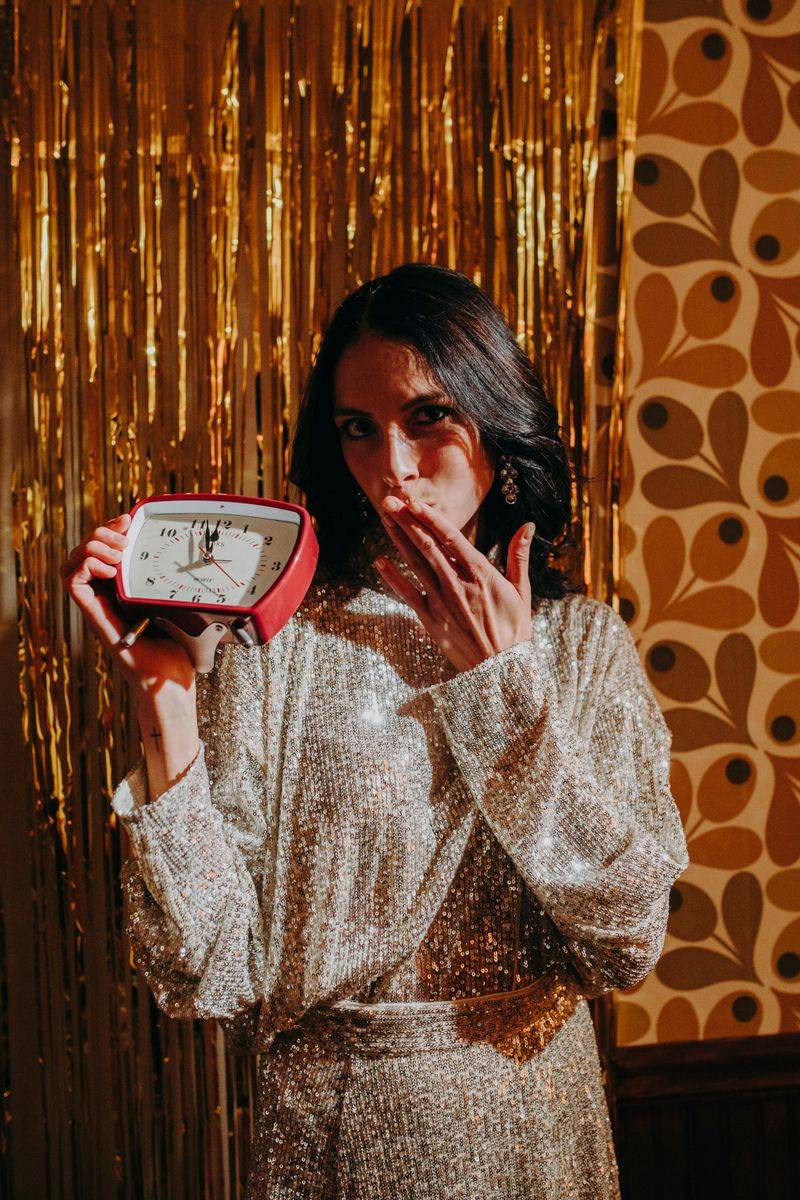 Glitter Curtain Entryway Sparkle