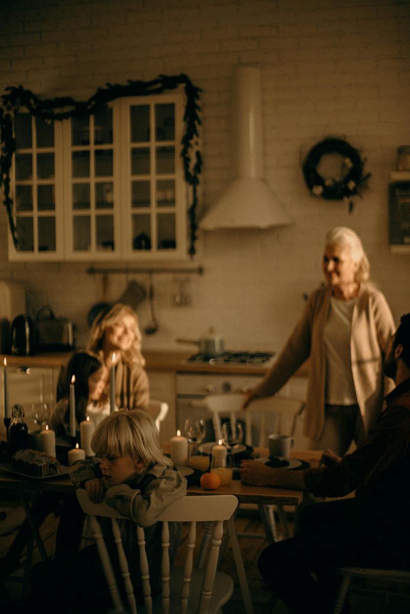 Standing Behind Chairs Until Parents Sat Down