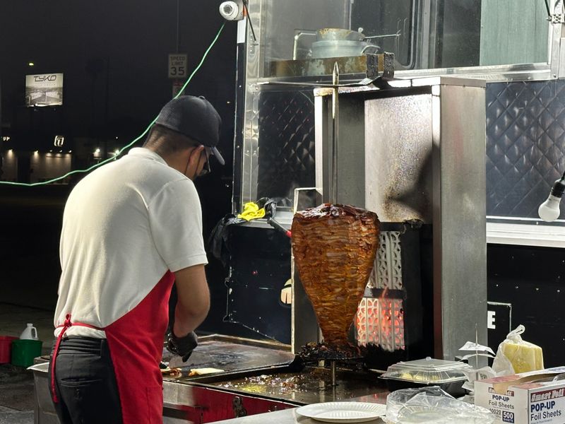 The Famous Al Pastor On A Trompo