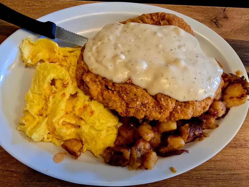 This No-Frills California Restaurant Locals Swear Serves The Best Chicken-Fried Steak In The State - Decor Hint The Star Of The Menu: Chicken-Fried Steak