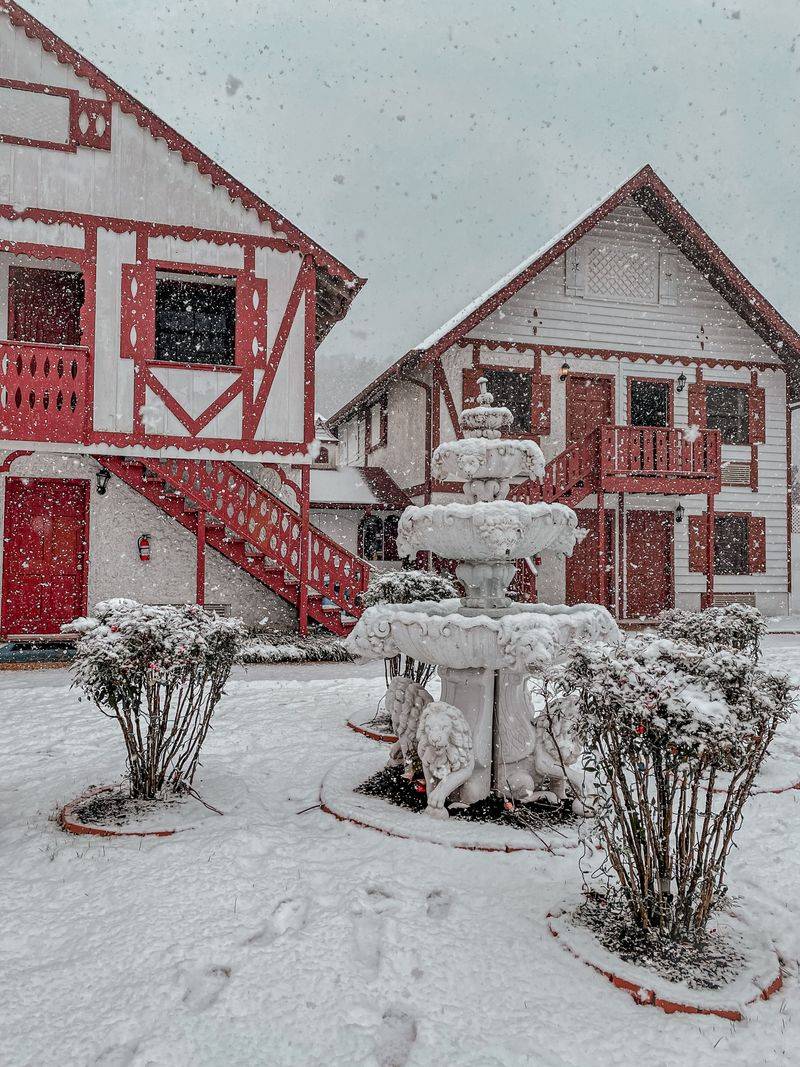 Helen's Alpine Village in Mountain Rain