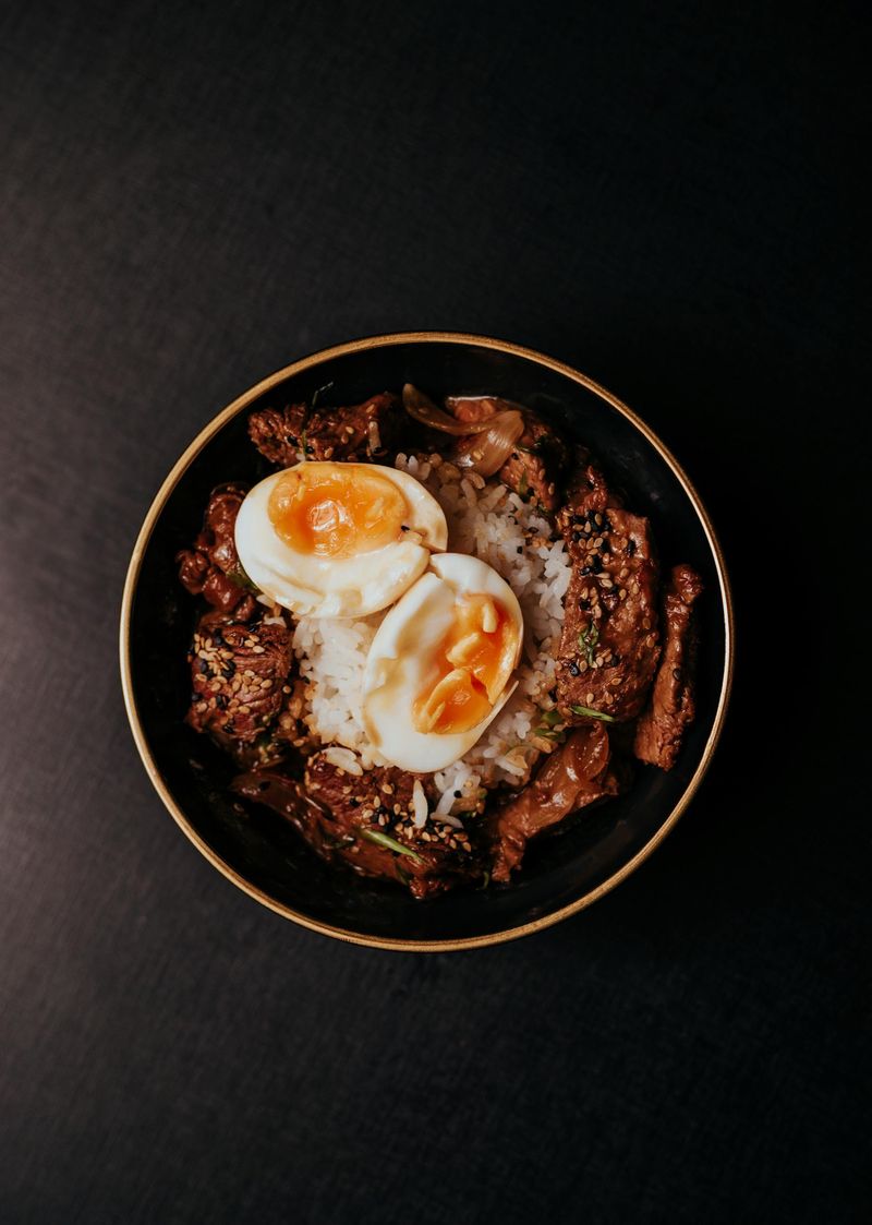 Portuguese Sausage And Eggs Over Rice