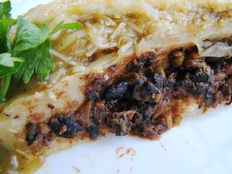 Veggie Black Bean Enchiladas